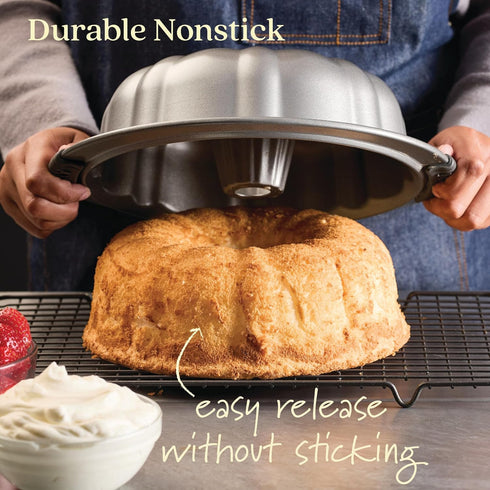 Anolon Advanced Nonstick Fluted Mold Baking Pan, 9.5 Inch, Gray, Carbon Steel...