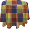 Elrene Home Fashions 16121MLT Multi Color Check Easy Care Spillproof, 70", Multicolor...