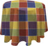 Elrene Home Fashions 16121MLT Multi Color Check Easy Care Spillproof, 70", Multicolor...
