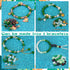 Misty Forest Series Beads for Jewelry Making Kit - Includes Chains, Jump Rings, Spacers and Butterfly Pendant Glass and Crystal Beads for Bracelet...