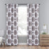 ECLIPSE Olivia Modern Farmhouse Room Darkening Thermal Rod Pocket Window Curtain for Bedroom (1 Panel), 37" x 95", Cameo...