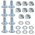 PAOSDKSUI Set of 8, 784-5581A 784-5581 SnowBlowers Carriage Bolts & Nuts Kits Fits MTD 790-00117-0637 790-00120-0637 784-5581A-0637 Shave Plate Sc...