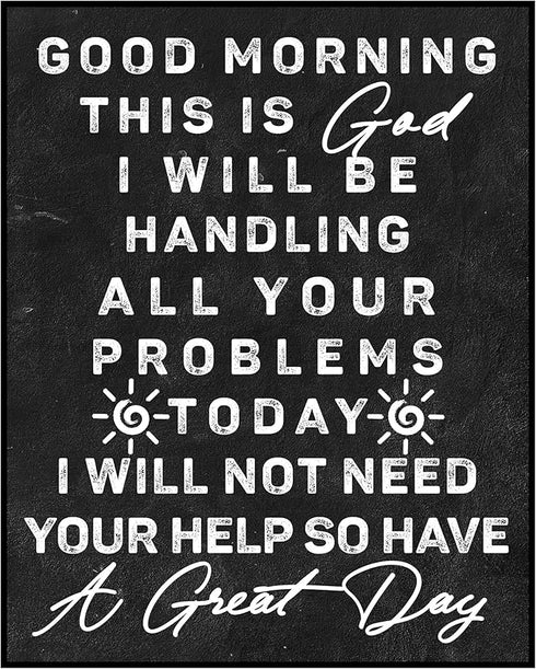 Posterizer 1 pcs-encouraging message from God-rustic decor-Religious Posters-Motivational & Inspirational Art-Gifts for Christians-Living Room Bed...