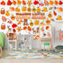 60pcs Fall Cutouts Bulletin Board Decorations Thanksgiving Classroom Decorations Set 32 Designs Thanksgiving Bulletin Board Decor with 100pcs Glue...