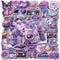 50 Pcs Kawaii Stickers for Kids Teens Girls Decoration Water Bottles Laptop Suitcases Bag Tablets Cute Vsco Aesthetic Vinyl Waterproof Purple Stic...
