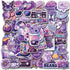50 Pcs Kawaii Stickers for Kids Teens Girls Decoration Water Bottles Laptop Suitcases Bag Tablets Cute Vsco Aesthetic Vinyl Waterproof Purple Stic...