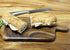 Solid Acacia Wood Cutting and Serving Board with Handle – Handmade, Joint Free Displaying Beautiful Continuous Wood Grains, Double-Sided, Small Ch...