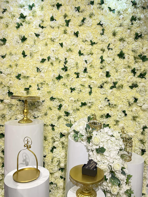 10PCS Silk Hydrangea Heads with Stems Artificial Flowers for Wedding Party Home Decor (Champagne)...