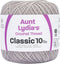 Aunt Lydia Coats Crochet 154-435 Crochet, Cotton Classic Size 10, Silver...