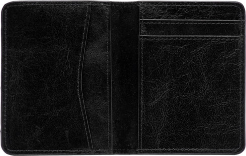 Leather Minimalist Wallet for Men, Credit Card Holder?Thin Bifold Wallet, Front Pocket Wallet, Small Card Case, Slim Wallet,Father's Day Gift (BLA...