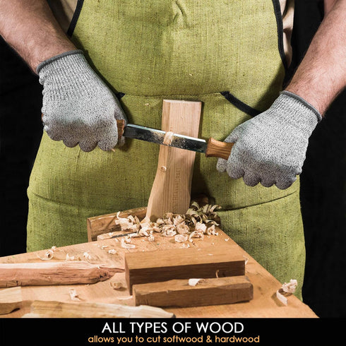 BeaverCraft Draw Knife DK1-4,3" Straight Shave Wood Carving Tools Woodworking Hand Tool Wood Carving Draw Knife...