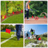 Marking Flags Marker Flags for Lawn 50 Pack, IKAYAS 4 * 5 * 15 Inch Red PVC Small Yard Flags Yard Marking Flags Lawn Flags, Garden Flags, Survey F...