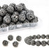 30 Pcs Rhinestone Beads for Jewelry Making, 10mm Round Black Bling Disco Ball Beads, Rhinestone Clay Beads for Crafting, Pens & Bling Baseball Bra...