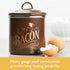 Ayesha Curry Enamel on Steel Bacon Grease Can / Bacon Grease Container - 4 Inch, Brown...