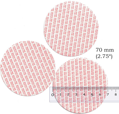 Pressure Sensitive Torque Activated Cap Seals Liners -70 mm (2.75") Made in USA-30 PCS - for Regular Mouth Glass & Plastic Ball Mason Canning Jars...