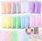 Slime Foam Beads Floam Balls – 18 Pack Pastel Microfoam Beads Kit 0.1-0.14 inch (90,000 Pcs) Micro Colors Rainbow Fruit Beads Craft Add ins Homema...
