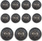 11 Piece Antiqued Black Silver Metal Blazer Button Set - Crown - for Blazer, Suits, Sport Coat, Uniform, Jacket (Black Silver)...