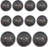 11 Piece Antiqued Black Silver Metal Blazer Button Set - Crown - for Blazer, Suits, Sport Coat, Uniform, Jacket (Black Silver)...