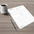 321Done Recipe Paper 8.5x11 White, 50-Pack, Made in USA, Full Page Blank Recipe Paper to Write in Your Own Recipes, Minimalist Letter Size Refill ...