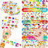 48PCS Art Party Favors 24PCS Tattoos 24PCS Slap Bracelets Wristbands Themed Birthdays Party Supplies Decorations Decor Artistry Painting Creativit...