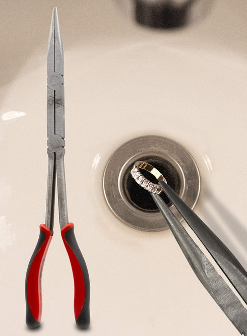 Triplett TT-260 CrossJaw 13-inch Double-X Extended Reach Needle Nose Pliers...