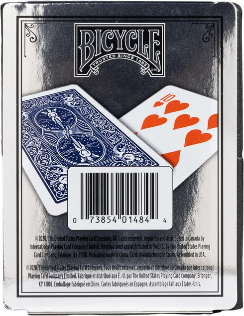 Bicycle Prestige Waterproof Plastic Playing Cards, Red & Blue (Colors May Vary)...