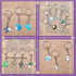 HAUTOCO 100pcs Keychain Rings with Chain and Jump Rings, 1 inch Split Key Ring with Chain Heavy-Duty Keychain Rings Bulk for Craft Making Jewelry ...