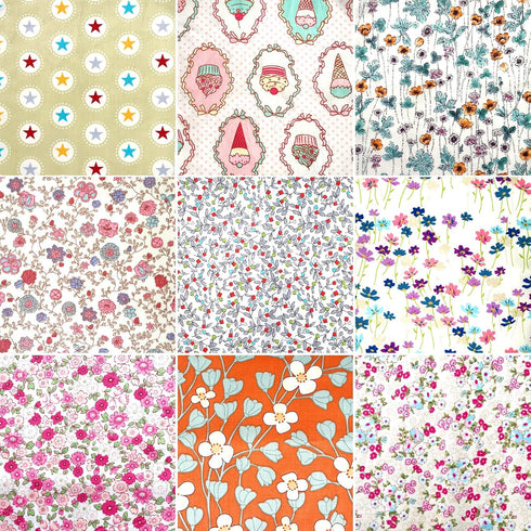 Quilting Fabric, Misscrafts 25pcs 8" x 8" (20cm x 20cm) Cotton Craft Fabric Bundle Patchwork Pre-Cut Quilt Squares for DIY Sewing Scrapbooking Qui...