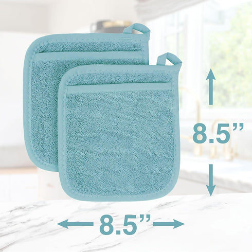 Ritz Terry Pocket Mitt & Hot Pad: Unparalleled Heat Resistant, Durable 100% Cotton – Ergonomically Designed for Optimal Grip – Easy-Care Machine W...