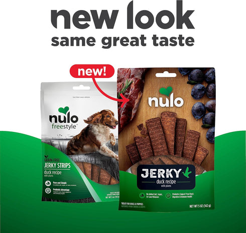 Nulo Premium Jerky Strips Dog Treats, Grain-Free High Protein Jerky Strips made with BC30 Probiotic to Support Digestive & Immune Health...
