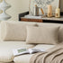 Kevin Textile Decorative Toss Pillow Case Star Faux Linen Cushion Cover for Chair, 12x20-inch (30x50cm), 2 Packs, Light Beige...