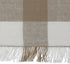 DII Heavyweight Fringed Check Tabletop Collection, Table Runner, 14x72, Stone Brown...