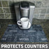 Drymate Coffee Maker Mat, (Coffee Station Bar Accessory) Protects Kitchen Countertops From Spills, Stains & Scratches, Absorbent, Waterproof, Wash...