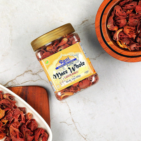 Rani Mace Whole (Javathri), Spice 3.5oz (100g) PET Jar ~ All Natural | Vegan | Gluten Friendly | NON-GMO | Kosher | Indian Origin...