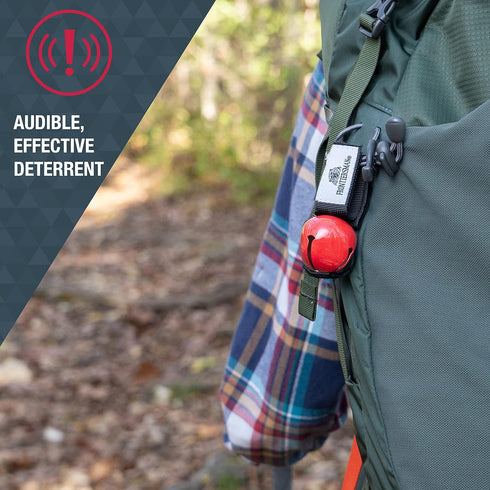 SABRE Frontiersman Bear Bell, Magnetic Silencer, Durable Hook and Loop Strap Attachment, Helps To Prevent Startling Bears While Hiking...