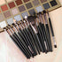 UCANBE Nude Eyeshadow Palette + 15 PCS Makeup Brushes Set, 40 Color Matte Shimmer Glitter Eye Shadow, Neutral Black Dark Grey Smoky Make Up Pallet...
