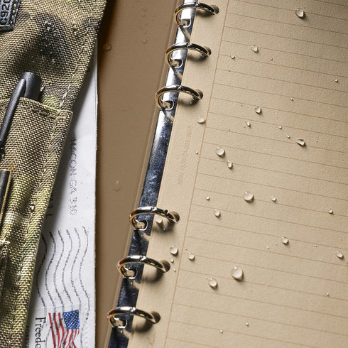 Rite in the Rain All-Weather 1/2" Ring Binder, 5 5/8" x 7 7/8", Tan Binder (No. 9200T)...