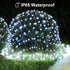 echosari Solar Net Lights Outdoor, 100 LED 5Ft x 5Ft Bush Net Light Outdoor Mesh Lights Auto On/Off 8 Modes for Tree Fence Wall Roof Backyard Bush...