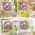 Rooster Metal Wind Spinners, Hanging Wind Spinners Outdoor,Stainless Steel Waterproof Wind Spinner, 12 Inch 3D Garden Art Decoration for Christmas...