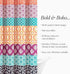 Lush Decor Bohemian Stripe Shower Curtain, 72" W x 72" L, Fuchsia & Orange - Bathroom Curtain - Striped Shower Curtain - Boho Decor - Fabric Showe...