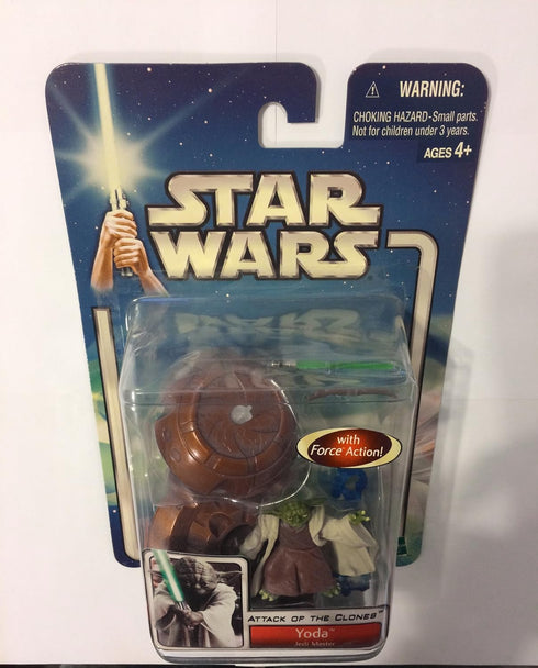 Star Wars Attack of The Clones Figure: Yoda (Jedi Master)...