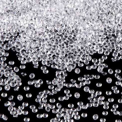 FUTUREPLUSX Fake Diamonds, 10000 PCS Mini Clear Diamonds Decoration Acrylic Crystal Vase Fillers Table Scatter Confetti Gems for Wedding Bridal Sh...