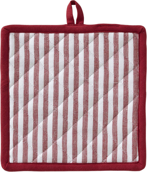 SKL Home Snowflake Winter Oven Mitt and Pot Holder Set, 8x8...