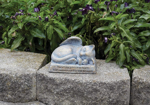 Roman Garden - Cat with Wings Garden Statue, 6H, Garden Collection, Resin and Stone, Decorative, Memorial Gift, Garden Gift, Home Outdoor Decor, D...
