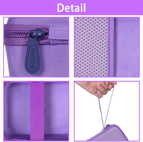 Aenllosi Kids Camera Case for Anchioo/for ESOXOFFORE Instant Print Camera Toys,Kids Selfie Digital Camera Photo Paper & Color Pen Holder (Purple,C...