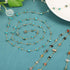 uxcell 2 Yards Irregular Gemstone Chains with Silver Chains Handmade Natural Beading Chain Bulk for Craft DIY Bracelet, Necklace, Jewelry Making (...