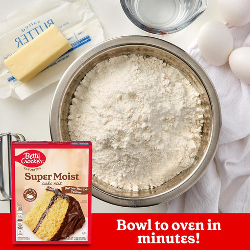 Betty Crocker Favorites Super Moist Butter Recipe Yellow Cake Mix, 13.25 oz (Pack of 12)...
