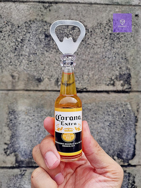 Magnetic Beer Bottle Opener Figure Beer Bottle Bar Refrigerator Decor Unique Birthday Gifts Collection (Corona Extra)...