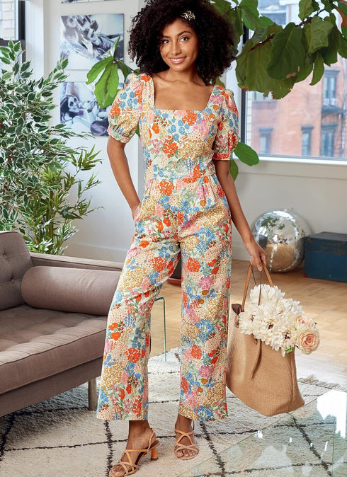 McCall's Misses' Romper and Jumpsuit Sewing Pattern Kit, Code M8203, Sizes 6-8-10-12-14, Multicolor...