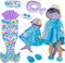 18 Inch Doll Sleeping Bag and Clothes Accessories Set - 18” Doll Clothes Accessories Fits Baby Dolls, 18inch Doll Accessories Include Eye Masks, P...